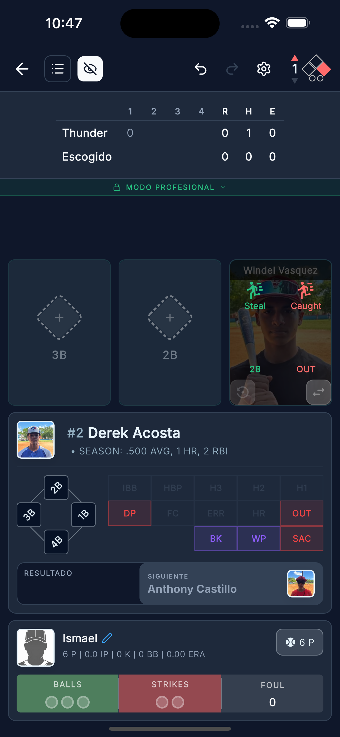 Anotación de juego en DiamondStats